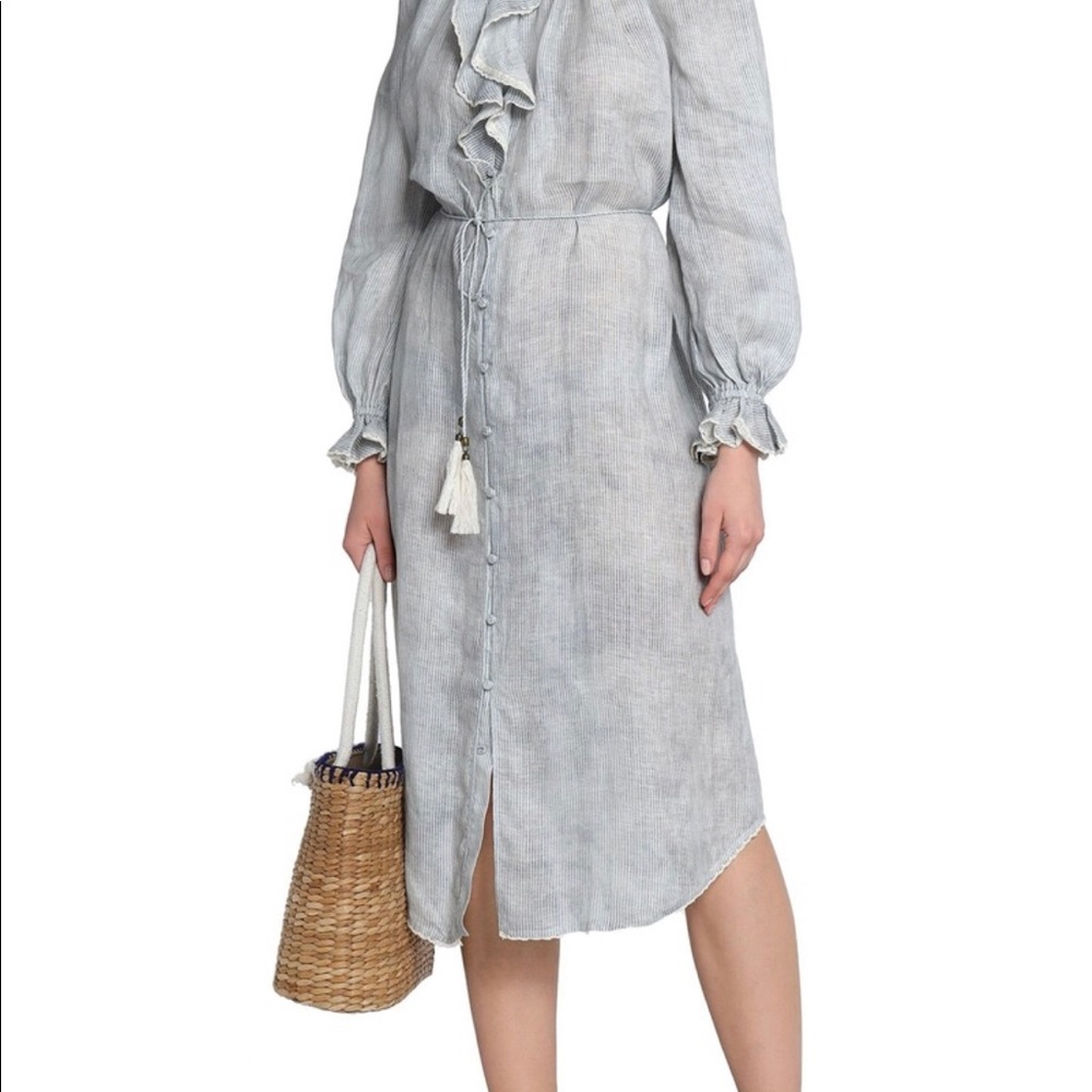 Zimmerman Ruffle striped dress